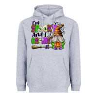 Heather Grey I'm Spooky and I Gnome It Heavyweight Hoodie - texasbilliewilder
