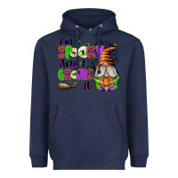 Navy I'm Spooky and I Gnome It Heavyweight Hoodie - texasbilliewilder