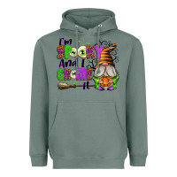 Sage I'm Spooky and I Gnome It Heavyweight Hoodie - texasbilliewilder