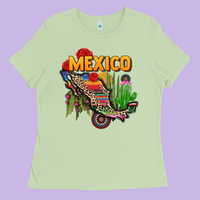 Mexico Map Ladies Tee Designed By Cts Tumbler Store