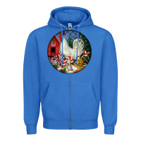 True Royal leghorn rooster christmas ornament Zipper Hoodie - LillyAllenDesigns