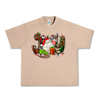 Burro joy with volleyball and santa's hat Urban Heavy Tee - AdoDesignShop