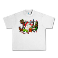 Joy With Volleyball And Santa's Hat Urban Heavy Tee | Teevron