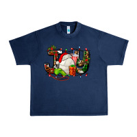Navy joy with volleyball and santa's hat Urban Heavy Tee - AdoDesignShop