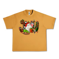 Peanut Butter joy with volleyball and santa's hat Urban Heavy Tee - AdoDesignShop