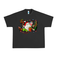 Pigment Black joy with volleyball and santa's hat Urban Heavy Tee - AdoDesignShop