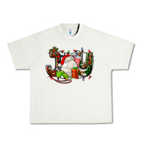 Pistachio joy with volleyball and santa's hat Urban Heavy Tee - AdoDesignShop