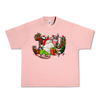 Salmon joy with volleyball and santa's hat Urban Heavy Tee - AdoDesignShop