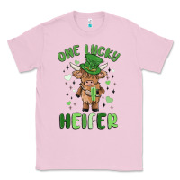 Bubblegum Pink one lucky heifer Classic Tee - MaliasSmallBusiness