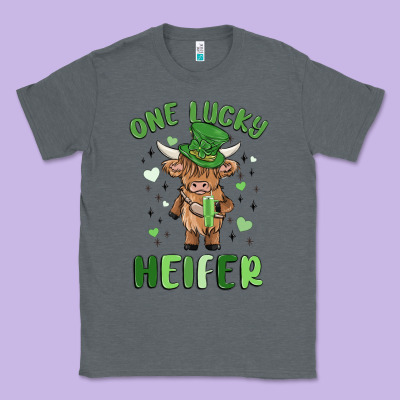 One Lucky Heifer Classic Tee Designed By Maliassmallbusiness