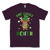 Plum one lucky heifer Classic Tee - MaliasSmallBusiness
