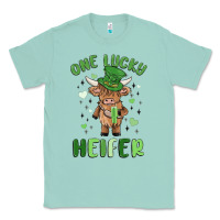 Seafoam one lucky heifer Classic Tee - MaliasSmallBusiness