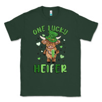 Sports Green one lucky heifer Classic Tee - MaliasSmallBusiness