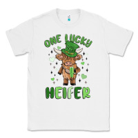 White one lucky heifer Classic Tee - MaliasSmallBusiness