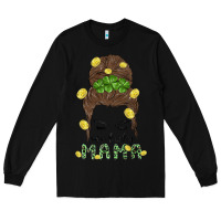 Black one lucky mama Long Sleeve Tee - MaliasSmallBusiness