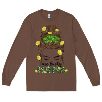 Chestnut one lucky mama Long Sleeve Tee - MaliasSmallBusiness