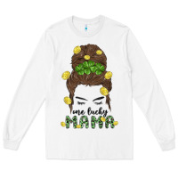 White one lucky mama Long Sleeve Tee - MaliasSmallBusiness