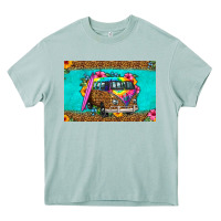 Arona hippie van floral skinny metal can holder Heavy Core Tee - HRA Design Shop