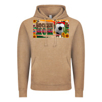 Vintage Coffee soccer mom with ball and sunflower cactus serape licanse plate Vintage Hoodie - Artiststas