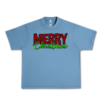 Pebble Blue merry christmas tartan Urban Heavy Tee - Jasminsmagicworld