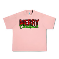 Merry Christmas Tartan Urban Heavy Tee | Teevron