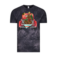 Cloud Black Christmas truck Vintage Tee - BarkalooDesign