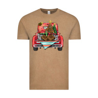 Vintage Coffee Christmas truck Vintage Tee - BarkalooDesign