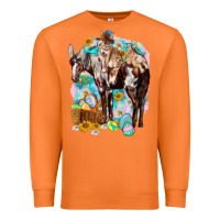 Carrot Happy Easter Day Rodeo Premium Sweatshirt - NancyCooperArtShop