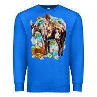 True Royal Happy Easter Day Rodeo Premium Sweatshirt - NancyCooperArtShop
