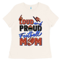 Bone loud and proud football mom Ladies Tee - Zillion Design Studio