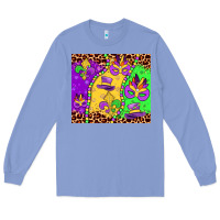 Colony Blue mardi gras Long Sleeve Tee - JahusDesignShop