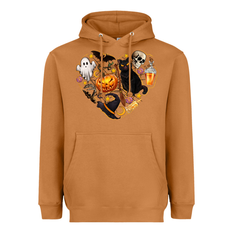 Halloween Heart Heavyweight Hoodie by texasbilliewilder | Teevron