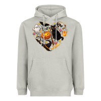 Moon Dust Halloween Heart Heavyweight Hoodie - texasbilliewilder