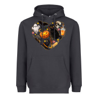 Smoke Halloween Heart Heavyweight Hoodie - texasbilliewilder