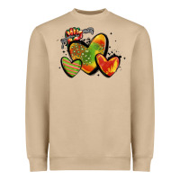 Mushroom juneteenth hearts Heavyweight Sweatshirt - MaliasSmallBusiness