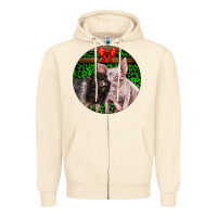 Sandshell christmas pig Zipper Hoodie - LillyAllenDesigns