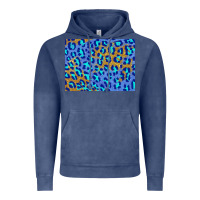 Vintage Denim leopard background turquoise and gold 3200x2400 Vintage Hoodie - AdoDesignShop