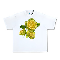 White st. patrick rose Urban Heavy Tee - LillyAllenDesigns