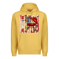 Antique Gold red white and bbq usa flag Premium Hoodie - TumblerDesignByShophia