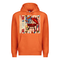 Carrot red white and bbq usa flag Premium Hoodie - TumblerDesignByShophia