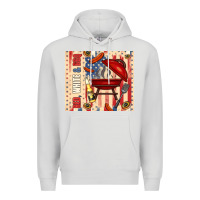Red White And Bbq Usa Flag Premium Hoodie | Teevron