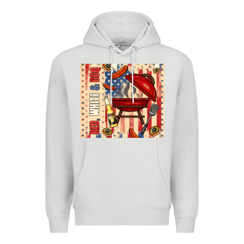 Red White And Bbq Usa Flag Premium Hoodie by TumblerDesignByShophia | Teevron