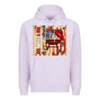 Lilac red white and bbq usa flag Premium Hoodie - TumblerDesignByShophia