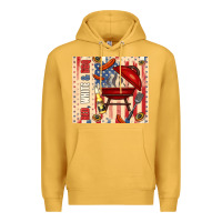 Mustard red white and bbq usa flag Premium Hoodie - TumblerDesignByShophia