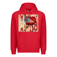 Red red white and bbq usa flag Premium Hoodie - TumblerDesignByShophia