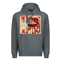 Rock red white and bbq usa flag Premium Hoodie - TumblerDesignByShophia