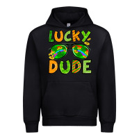 Black St. Patrick's Lucky dude Urban Hoodie - OliviaCreatesArt