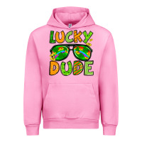 Fuchsia Pink St. Patrick's Lucky dude Urban Hoodie - OliviaCreatesArt