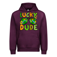 Mauve Wine St. Patrick's Lucky dude Urban Hoodie - OliviaCreatesArt