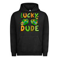 Pigment Black St. Patrick's Lucky dude Urban Hoodie - OliviaCreatesArt
